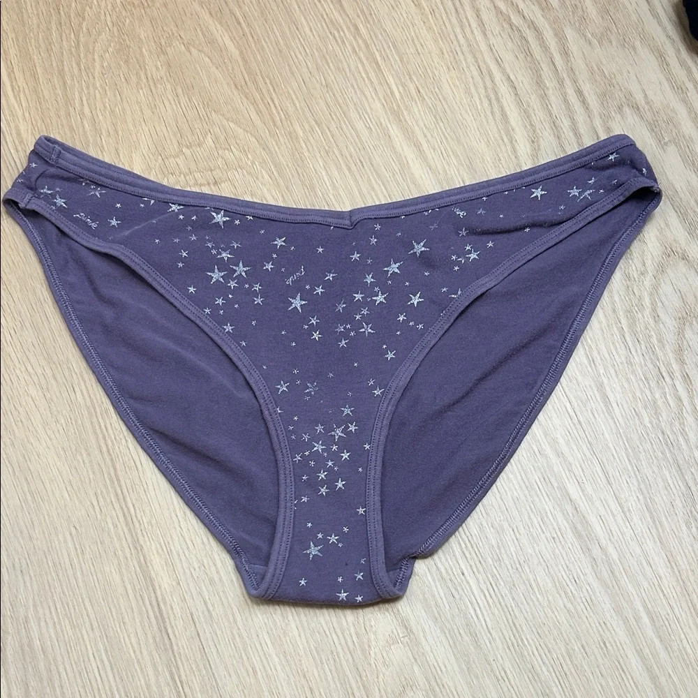 PINK Victoria's Secret Bikini Star Print Panty L